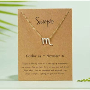 New Gold Astrology Constellation Necklace Scorpio
